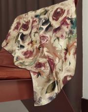 vintage %100 twill ipek eşarp  4