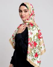 karanfil %100 ithal ipek şal  2