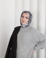 indigo modal pamuk eşarp  2