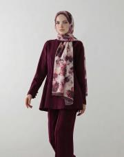 burgundy pamuk şal  2