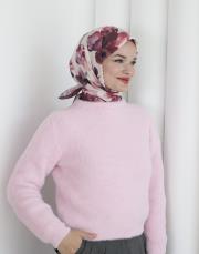 burgundy modal pamuk eşarp 