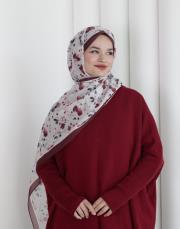 vişne pamuk şal  2