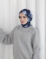 navy modal pamuk eşarp  3