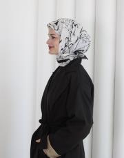 sketch modal pamuk eşarp siyah  2