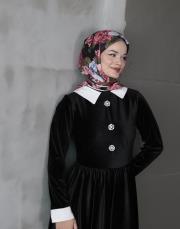 kış gülleri twill eşarp 