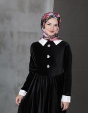 kış gülleri twill eşarp  3