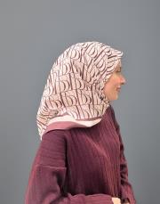 imza monogram twill eşarp bordo