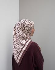 imza monogram twill eşarp bordo 2