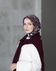 kemer twill eşarp bordo