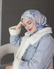 baby blue twill eşarp 