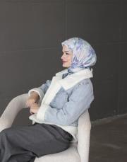 baby blue twill eşarp  3