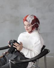 cool belt twill eşarp turuncu 2