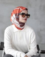 cool belt twill eşarp turuncu 4