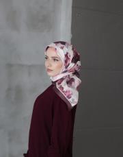 burgundy twill eşarp 