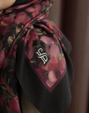 %100 pamuk ipek şal lilyum  3