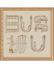 bushu belt twill eşarp turuncu 4