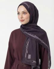 minimal tack pamuk şal bordo 2