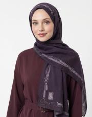 minimal tack pamuk şal bordo 3