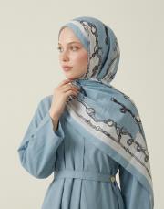 royal tack pamuk şal bebe mavisi 2