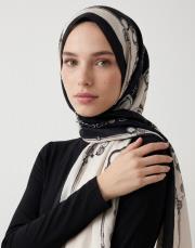 royal tack pamuk şal siyah 4
