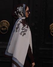 royal tack pamuk şal bordo 2