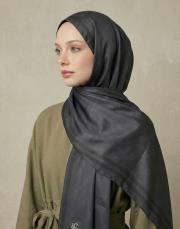 royal monogram twill şal siyah