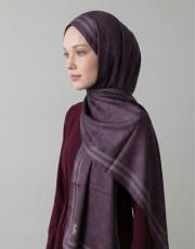 royal monogram twill şal bordo 2