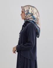 ceinture %100 twill ipek eşarp lacivert 3