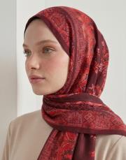 yün ipek şal mor 2