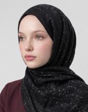 yün ipek şal siyah 2