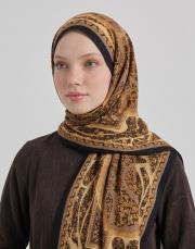 yün ipek şal latte 2