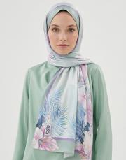 ortanca yeşil twill şal 