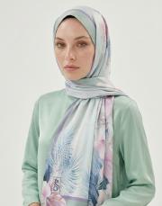 ortanca yeşil twill şal  3