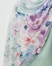 ortanca yeşil twill şal  4