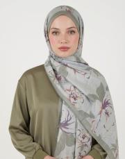 flora pamuk şal nil yeşili 2