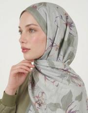flora pamuk şal nil yeşili 3