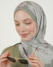 flora pamuk şal nil yeşili 4