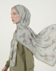 flora pamuk şal nil yeşili 5