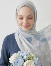 flora pamuk şal mavi 2