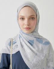 flora pamuk şal mavi 4