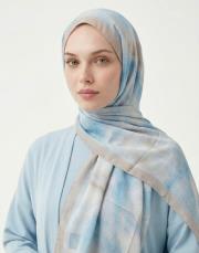 gökyüzü pamuk şal  3