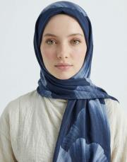 sevgi pamuk şal lacivert 3