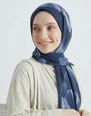 sevgi pamuk şal lacivert 4