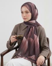 sevgi pamuk şal kahverengi 4