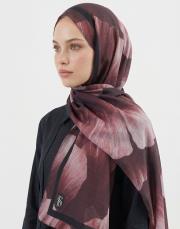 sevgi pamuk şal bordo