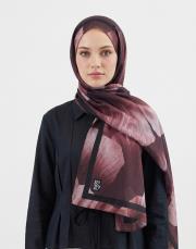 sevgi pamuk şal bordo 2