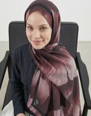 sevgi pamuk şal bordo 3