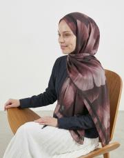 sevgi pamuk şal bordo 5