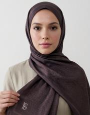 mini mono twill şal acı kahve