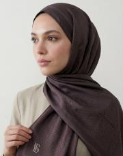 mini mono twill şal acı kahve 2